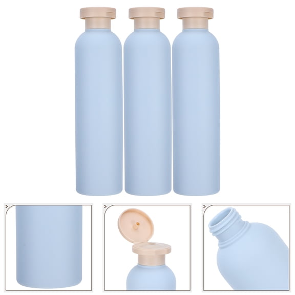 3pcs Empty Bottles Shampoo Bottles Lotion Bottles Plastic Shampoo Dispenser Bottles 260ml