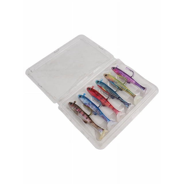1/6pcs Paddle Tail Baits for Bass Fishing Swimbaits Top Water Soft Fishing Lure