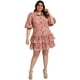 thumbnail image 5 of Vestido de algodón Tallas Extras, 296 rosa 38 L'ATISTE V-LAT-296-MAUVE, 5 of 6