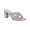 Silver, variant on BELLA VITA Womens Silver Embellished Padded Carmen Open Toe Block Heel Slip On Dress Heeled Sandal 5.5 M