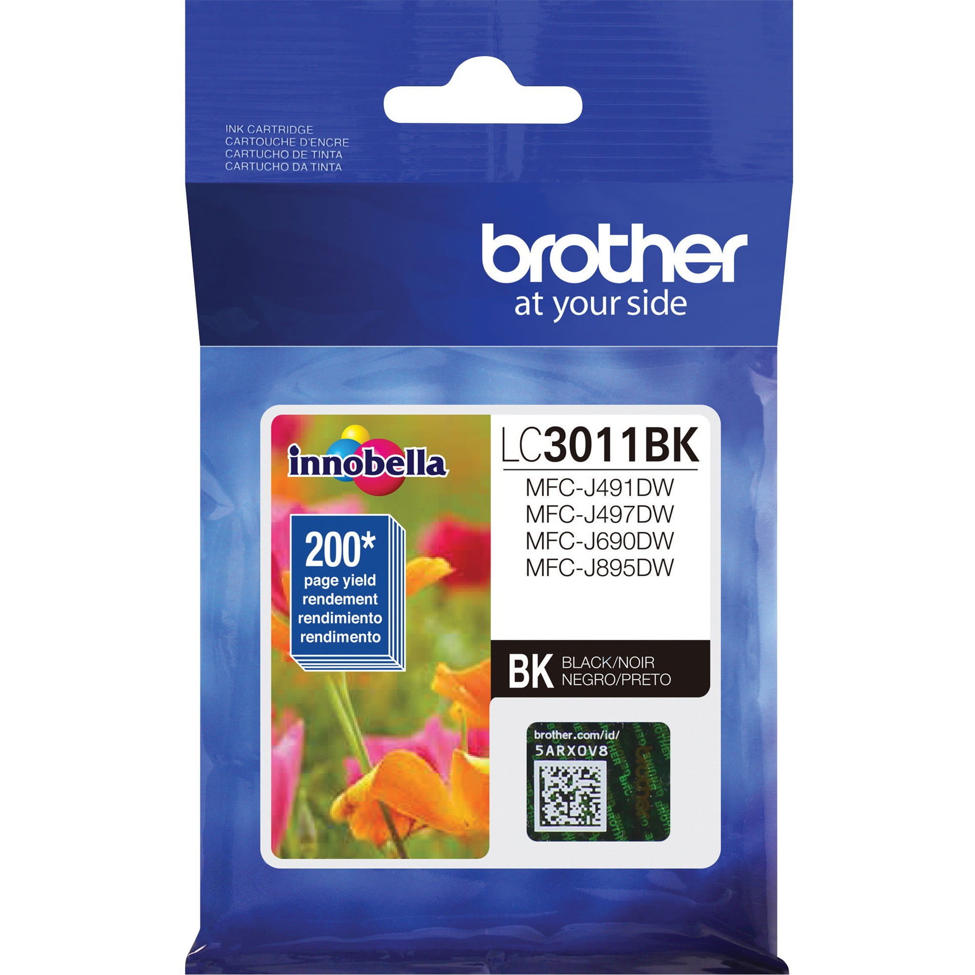 Brother LC3011BK Original Ink Cartridge - Single Pack - Black, 1 Each