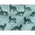 thumbnail image 4 of oneOone Viscose Jersey Fabric Fox Block Print Fabric By The Yard 60 Inch Wide, 4 of 5