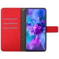 thumbnail image 3 of Flip Wallet Case for Samsung Galaxy A25 5G with Kickstand & Wrist Strap, Shockproof TPU Inner Red, 3 of 7