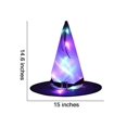 thumbnail image 2 of 1pc Halloween Witch Hat Led Glowing Magic Hat For Witch Wizard Costume Party Decoration, 2 of 5