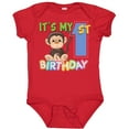 thumbnail image 3 of Inktastic Monkey First Birthday Boys or Girls Baby Bodysuit, 3 of 5