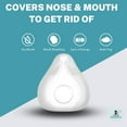 thumbnail image 3 of 2 Pack Replacement Cushion Compatible with F20 (Medium) AirFit AirTouch CPAP Mask, Premium and Snug Fit, Soft and Durable Material, Covers Nose and Mouth (Medium), 3 of 5