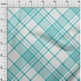 thumbnail image 3 of oneOone Polyester Spandex Dusty Teal Green Fabric Tartan Sewing Fabric By The Yard Printed Diy Clothing Sewing Supplies 56 Inch Wide, 3 of 4