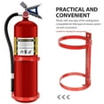 thumbnail image 2 of 2 PCS Fire Extinguisher Mounting Bracket Storage Stand Wall Hanging Red, 2 of 8