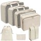 thumbnail image 1 of Juego de bolsas organizadoras de viaje, juego de 7/8/9/10 piezas, bolsas de almacenamiento, maletas, cubos de embalaje, equipaje portátil, ropa, zapatos, bolsa plegable, 1 of 5