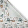 thumbnail image 3 of Ambesonne Forest Kitchen Curtains, Animals Tent Tree Flower Art, 55"x24", Tan Pale Blue Grey, 3 of 3