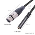thumbnail image 1 of 3.5mm 3 Pin XLR Female to TRS Female Stereo 1feet For Microphone CD speaker, 1 of 10