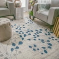 thumbnail image 2 of Florin Blooming Floral and Vines Indoor Area Rug - 6'X9', Cobalt Blue, 2 of 6