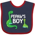 thumbnail image 3 of Inktastic Pepaw's Boy Grandson Boys Baby Bib, 3 of 4