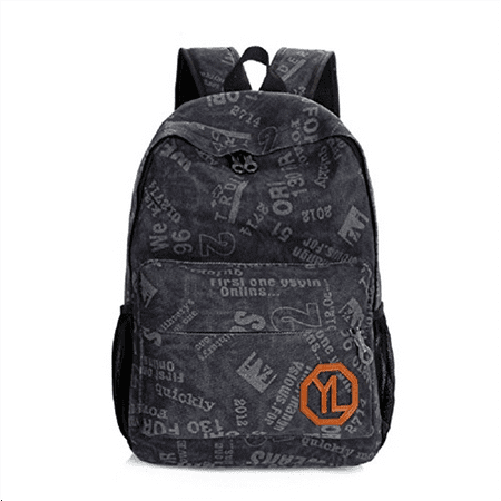 urmiss fashion personalized graffiti casual canvas shoulder backpack