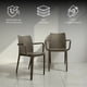 thumbnail image 3 of Ilios Innova | Set de 4 Sillas Solei Gris de Polipropileno con Fibra de Vidrio, Sillas para Comedor, Jardín o Restaurante, Diseño Moderno con Apoyabrazos, Resistentes a la Intemperie y Apilables, 3 of 9