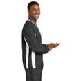 thumbnail image 3 of Sport-Tek Tipped V Neck Raglan Wind Shirt-L (Graphite Grey/ White), 3 of 6