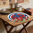 thumbnail image 6 of OAVQHLG3B American Flag Vases Flowers 4th of July Round Placemats Set of 4, 14 Inch Patriotic Memorial Day Round Table Mats for Dining Decoration, 6 of 7