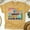 Gold, variant on Summer Vibes Shirt – Retro Lightning Bolt Beach Graphic Tee, Natural, Size S