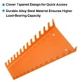 thumbnail image 6 of Uxcell 6pack Metal Wrench Organizer, 78-Slot, Wrench Holder Rack Tray Storage, Fit Metric & SAE Wrenches, Orange, 6 of 7