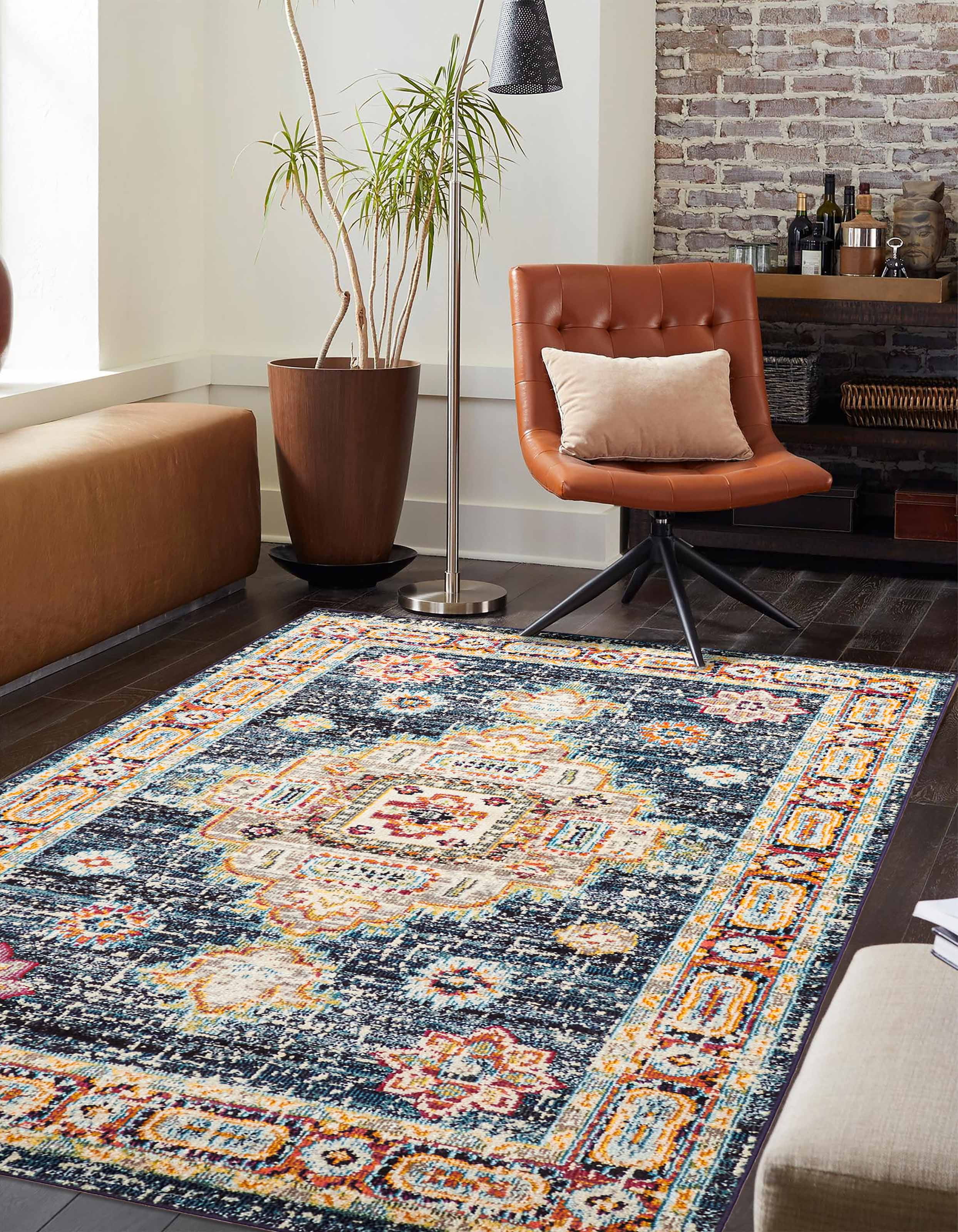 ECARPET Aldora Traditional Area Rug for Living Room, Bedroom, Dining Entrance, Hallway and More