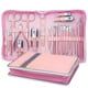 thumbnail image 1 of Set de manicura Kit de manicura profesional - Kit de pedicura 26 en 1 Juego de cortaúñas Juego de pedicura de acero inoxidable Kit de cuidado de uñas para mujeres - Rosa, 1 of 5