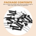 thumbnail image 3 of FUTUREORYY 20Pcs Multi Use Boat Rivets Replacement Durable Aluminum Alloy Black Color, 3 of 8