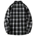 thumbnail image 3 of cllios Mens Long Sleeve Plaid Shirts Men's Button Down Long Sleeve Plaid Flannel Shirts Casual Flannel Shirts for Men, 3 of 4
