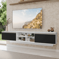 thumbnail image 1 of Mueble Mesa Para Tv Rack Madesa Glamy 2 Puertas Hasta 80 BN1, 1 of 10