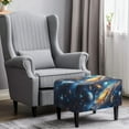 thumbnail image 2 of Xixirimido Galaxy Planets Pattern Ottoman Cover Rectangle Storage Ottoman Slipcover Stretch Footrest Stool Covers with Elastic Band for Rectangle and Square Ottoman, Small, 2 of 7