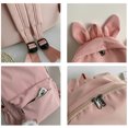thumbnail image 6 of KEVCHE Bunny Ear Backpack with Cute Pendant for Students, Lightweight Daypack with Adorable Plush Bunny Ears, School Bag Book Bag Travel Backpack , Durable Casual Rucksack for Students, 6 of 9