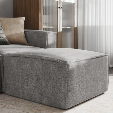 Emma + Oliver Modular Ottoman Footrest in Gray
