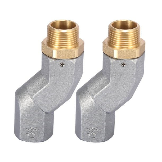 2 Piezas Conector Giratorio de Manguera de Combustible Unique Bargains 3/4 Pulgada NPT