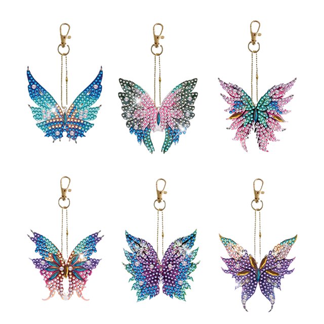Llavero Con Punta Taladro Llaveros Artísticos Diamante Forma Especial Doble Cara DIY