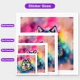 thumbnail image 5 of Hippie Alaskan Malamute Portrait oil painting Watercolor Tie-dye Vintage Vinyl Sticker Alaska Mal Dog Lovers Gifts Waterproof Decal Art Decor - 00015, 5 of 5