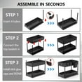thumbnail image 5 of PHANCIR 2-Pack Under Sink Organizer, 2 Tier Sliding Under Sink Storage, High-Quality ABS for Bathroom & Kitchen, 5 of 10