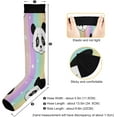 thumbnail image 3 of FREEAMG Cute Panda Compression Socks for Women Men,Knee High Stockings for Athletic Sports,Running,Travel, 3 of 7