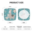 thumbnail image 6 of Uemuo Teal Mama Llama Pattern Waterproof Square Couch Cushion Covers, Magic Sofa Covers Washable, Stretch Sofa Seat Cushion Slipcovers, 6 of 9