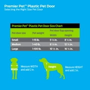 Premier Pet White Plastic Pet Door for Medium-Sized Dogs - up to 40 Pounds