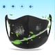 thumbnail image 5 of Mascarillas reutilizables negras antipolvo para ciclismo, antihumedad, para boca y nariz, para exteriores, 5 of 8