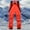 Orange, variant on Men's and women's large size ski pants, warm single and double skateboardingwindproof snow loose insulation bib outdoor sports adjustable ski pants