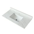 thumbnail image 4 of Montary Marble White 43 Inch with Undermount Sink and Backsplash Bathroom Vanity Top（only vanity top), 4 of 9
