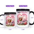 thumbnail image 4 of Hello Valentine’s Day Dachshund Flower Crown Romantic Pink Floral Heat Color Changing Mug Wiener Dog Lover Gifts Idea Magic Coffee Mug - 00031, 4 of 4