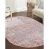 thumbnail image 3 of Unique Loom Nostalgia Collection Area Rug - Olivia (7' 10" x 10' Oval Antique Blue/Ivory), 3 of 12