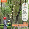thumbnail image 2 of VEVOR Manual Pole Saw,4.6-12.1 ft Extendable Tree Pruner, Sharp Steel Blade for High Branches Trimming, Manual Branch Trimmer with Lightweight Aluminum Alloy Handle, for Pruning Palms and Shrubs, 2 of 9