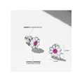 thumbnail image 5 of 925 Sterling Silver Enamel Daisy Screw Back Earrings for Toddler Girls Flower, 5 of 9