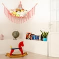 thumbnail image 4 of Red De Animales De Peluche Boho O Hamaca Grande De 55 Pulgadas Hamaca De Juguete Macramé Cosas De Almacenamiento De Animales Esquina Colgante Soporte De Red Hamaca De Malla Organizador De Juguetes De, 4 of 5