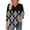 A Black, variant on Women's Fashion Tops 3/4 Length Sleeve Business Casual Blouses Summer Tees Shirts Navy L