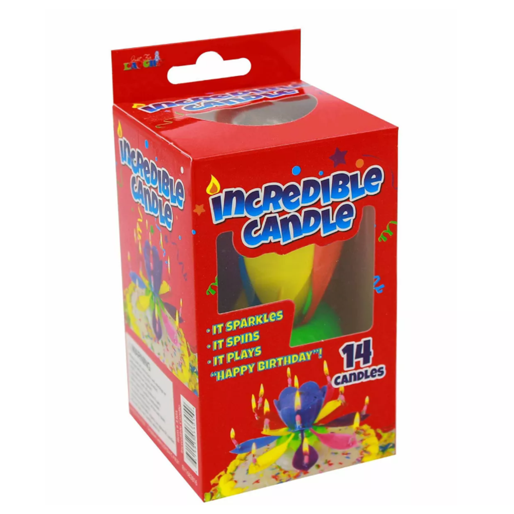 Petal Shaped Incredible Candle, 3ct