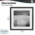 thumbnail image 4 of Stupell Industries Tropical Snowstep Tracks Across Frozen Lakes Black Framed Print Under Glass, 16 x 16, by Chip Forelli, 4 of 8