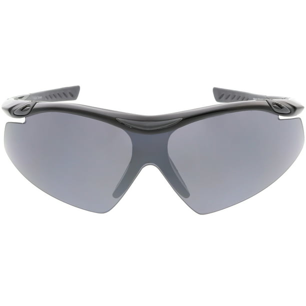 sunglass.la - Semi Rimless Wrap Sports Sunglasses Neutral Colored ...